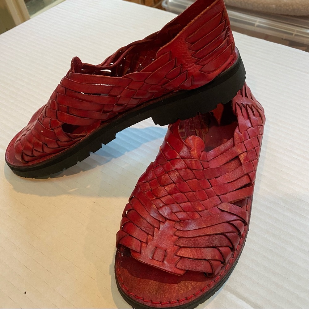 Red Huarache sandals from Brand X!
